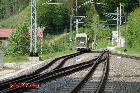 za stanicou Laubenbachmühle je odstavená rezerva vo forme druhého Citybahnu VT.14, 26.05.2019 © Juraj Földes
