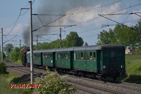 Parní vlak Č.Třebová - Letovice mezi Opatovem a Svitavami, 1.6.2019. © Pavel Stejskal