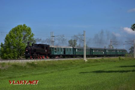 Parní vlak Č.Třebová - Letovice nedaleko zastávky Svitavy-Lány, 1.6.2019. © Pavel Stejskal
