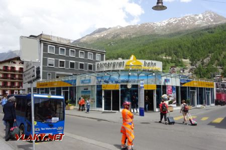 Zermatt, nádraží Gornergratbahn