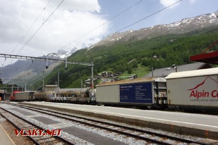Zermatt, nákladní souprava