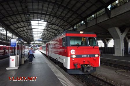 Luzern, lokomotiva HGe 4/4 II (101) z konce 80. let, 15.6.2019 © Jiří Mazal