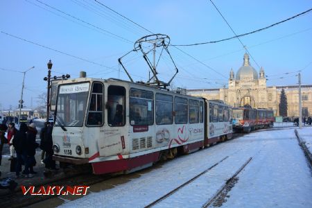 26.02.2018 - Lvov, nádraží, tramvaj Tatra KT4D ev.č. 1158, ex Erfurt 455 © Václav Vyskočil