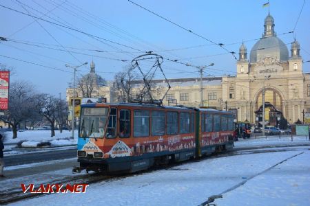 26.02.2018 - Lvov, nádraží, tramvaj Tatra KT4D ev.č. 1170, ex Gera 340 © Václav Vyskočil