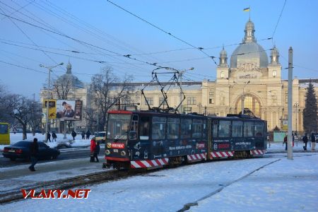 26.02.2018 - Lvov, nádraží, tramvaj Tatra KT4D ev.č. 1175, ex Erfurt 472 © Václav Vyskočil