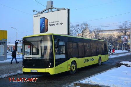 26.02.2018 - Lvov, nádraží, autobus Elektron © Václav Vyskočil