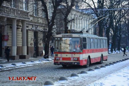26.02.2018 - Lvov, prospekt Svobody, trolejbus Škoda 14Tr07 ev.č. 600, ex Brno 3194 © Václav Vyskočil