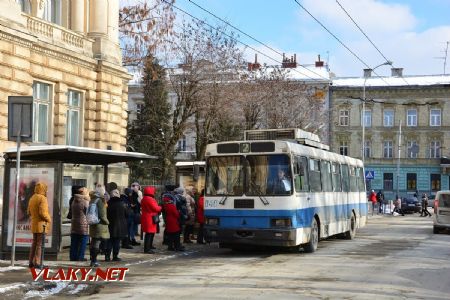 26.02.2018 - Lvov, Universita, trolejbus LAZ-52522 ev.č. 040 © Václav Vyskočil