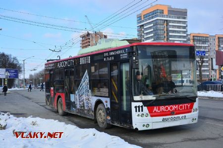 26.02.2018 - Lvov, Stryjska-Naukova, trolejbus Bogdan T60111, ev.č. 111 © Václav Vyskočil