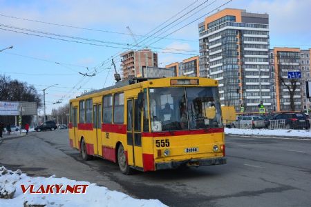 26.02.2018 - Lvov, Stryjska-Naukova, trolejbus Škoda 14Tr89/6, ev.č. 555 © Václav Vyskočil