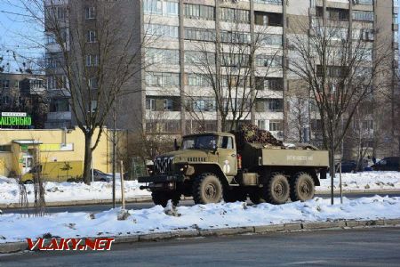 26.02.2018 - Lvov, Stryjska-Naukova, ukrajinská armáda na cestách © Václav Vyskočil