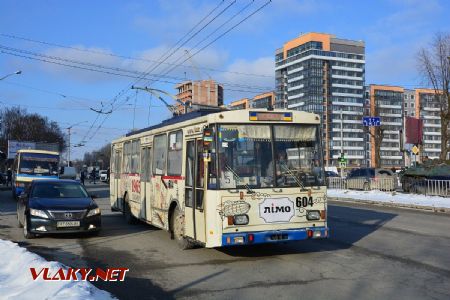 26.02.2018 - Lvov, Stryjska-Naukova, trolejbus Škoda 14Tr11/6, ev.č. 604, ex Zlín ev.č. 167 © Václav Vyskočil