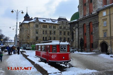 27.02.2018 - Lvov, ulice Pidalna, replika tramvaje Sanok © Václav Vyskočil