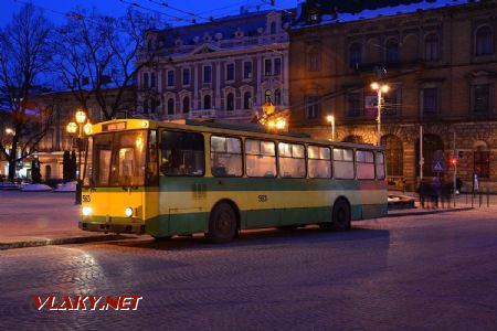 27.02.2018 - Lvov, prospekt Svobody, trolejbus Škoda 14Tr89/6, ev.č. 563 © Václav Vyskočil