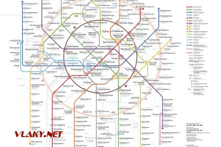 Schéma moskevského metra