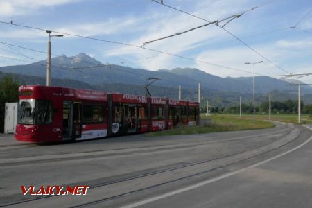 Innsbruck: Flexity Outlook na konečné Technik West, 10.8.2019 © Libor Peltan