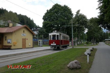 Igls: historická tramvaj innsbruckého muzea na pravidelné zvláštní jízdě, 10.8.2019 © Libor Peltan