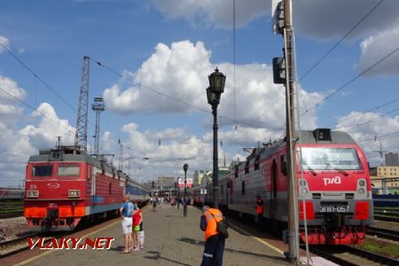 Krasnojarsk, lokomotivy EP1 a EP1P, 10.8.2019 © Jiří Mazal