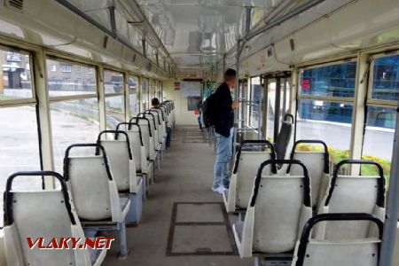 Interiér tramvaje typu KTM-19, 11.8.2019 © Jiří Mazal
