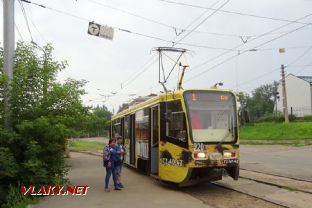 Irkutsk, konečná Studgorodok s tramvají typu KTM-19, 11.8.2019 © Jiří Mazal