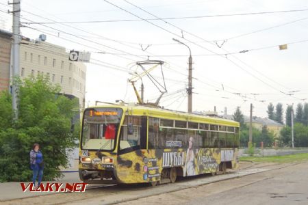 Irkutsk, konečná Studgorodok s tramvají typu KTM-19, 11.8.2019 © Jiří Mazal