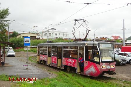 Irkutsk, konečná Solnečnyj, tramvaj typu KTM-19, 11.8.2019 © Jiří Mazal