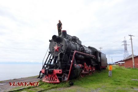 Port Bajkal, pomník lokomotivy ř. L, 12.8.2019 © Jiří Mazal