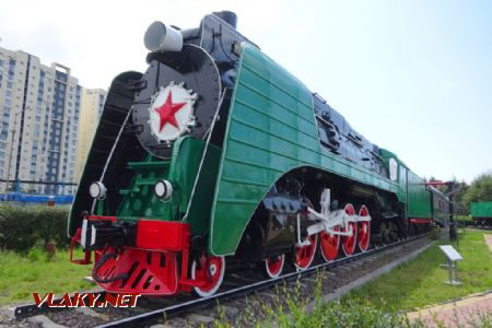 Ulaabaatarské železniční muzeum, parní lokomotiva ř. P-36A z Kolomenského závodu, 15.8.2019 © Jiří Mazal