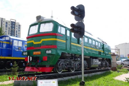 Ulaabaatarské železniční muzeum, jeden díl lokomotivy 2M62M-043, 15.8.2019 © Jiří Mazal