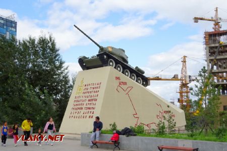 Ulaanbaatar, pomník 2. světové války, 15.8.2019 © Jiří Mazal