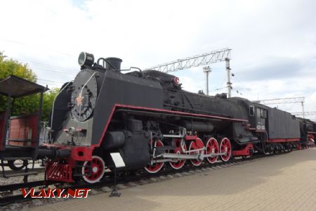 Moskevské železniční muzeum, lokomotiva FD 21-3125 z r. 1941, 7.8.2019 © Jiří Mazal