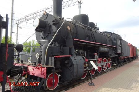 Moskevské železniční muzeum, lokomotiva Ea-2450 vyrobená v USA, 7.8.2019 © Jiří Mazal