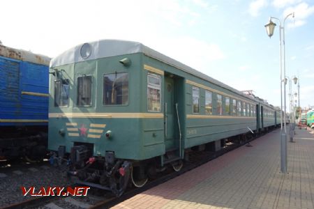 Moskevské železniční muzeum, jednotka SR3N-11775 z r. 1958 vyrobená v Rižské vagonce, 7.8.2019 © Jiří Mazal