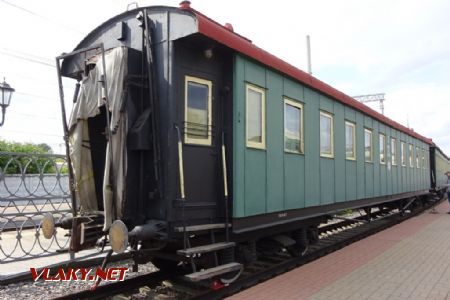 Moskevské železniční muzeum, sanitní vůz, 7.8.2019 © Jiří Mazal