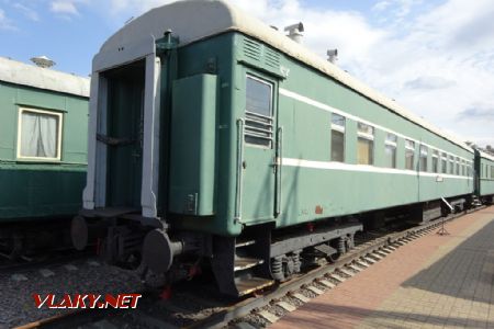 Moskevské železniční muzeum, celokovový vagon č. 7146 vyrobený v Kalininském závodě, 7.8.2019 © Jiří Mazal