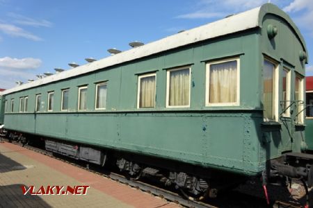 Moskevské železniční muzeum, původní osobní vagon z r. 1913 upravený na salonní v 30. letech, 7.8.2019 © Jiří Mazal
