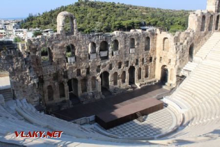 18.8.2019, Ódeon Heroda Attica – divadlo, ktoré je na akropole dodnes využívané © Alexandra Michelčíková