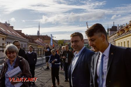 29.09.2019 - Praha, Negrelliho viadukt: ministr dopravy V.Kremlík a generální ředitel SŽDC J.Svoboda © Jiří Řechka