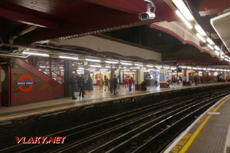 Londýn: stanice metra Baker Street, 19. 7. 2019 © Libor Peltan
