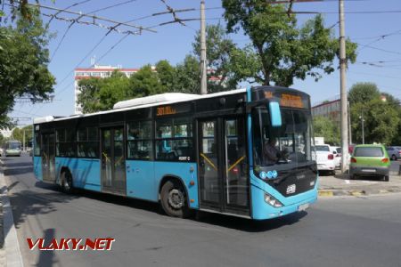Bukurešť: Otokar Kent C na smyčce trolejbusů Piaţa Reşiţa, 13. 9. 2019 © Libor Peltan