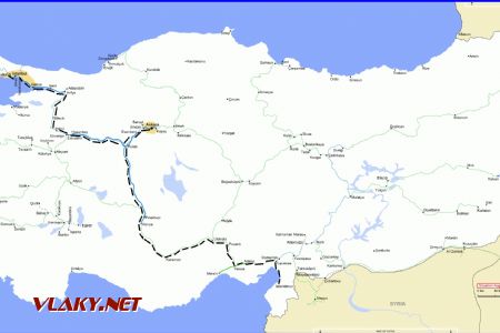 Cesta z Halkalı do Iskenderunu
