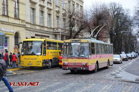 15.11.2018 - Lvov, prospekt Svobody, trolejbus Škoda 14Tr07 ev.č. 600 ex Brno 3194, l.č. 13 © Václav Vyskočil