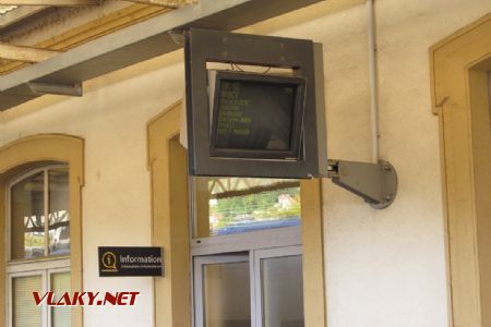 25.08.2018 – Longwy: informační systém v podobě CRT obrazovky © Dominik Havel