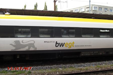 27.08.2018 – Schaffhausen: provedení nátěru bwegt, logo dopravce je skryto ve znaku lva © Dominik Havel