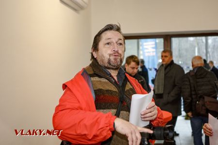 13.01.2020 - Břeclav: bývalý redaktor magazínu VLAKY.NET Milan Vojtek © Jiří Řechka