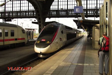29.08.2018 – Karlsruhe: TGV Euroduplex na spoji Paříž–Frankfurt © Dominik Havel