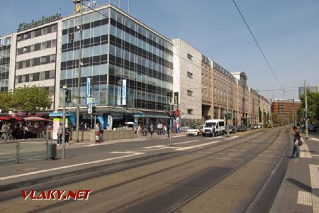 29.08.2018 – Frankfurt/Main: tramvajová zastávka Konstablerwache v centru města © Dominik Havel