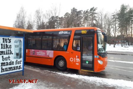 Espoo: Metrobus linky 550 v zastávce Aalto-yliopisto © Tomáš Kraus, 14.3.2019