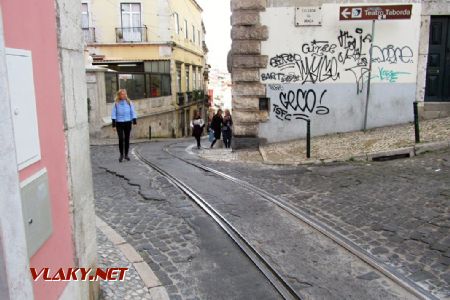 12.03.2019 – Lisabon: tady by se všechny moderní tramvaje posadily na břicho © Dominik Havel