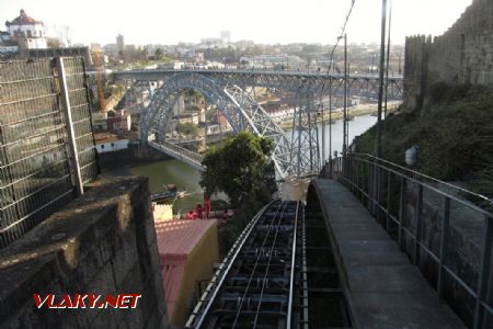 13.03.2019 – Porto: Elevador dos Guidais, lom nivelety a Ponte Dom Luis © Dominik Havel